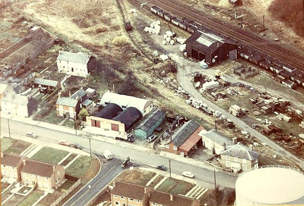 Aerial view of Station Road